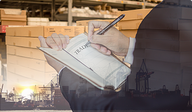 貨物到港，海關(guān)方形